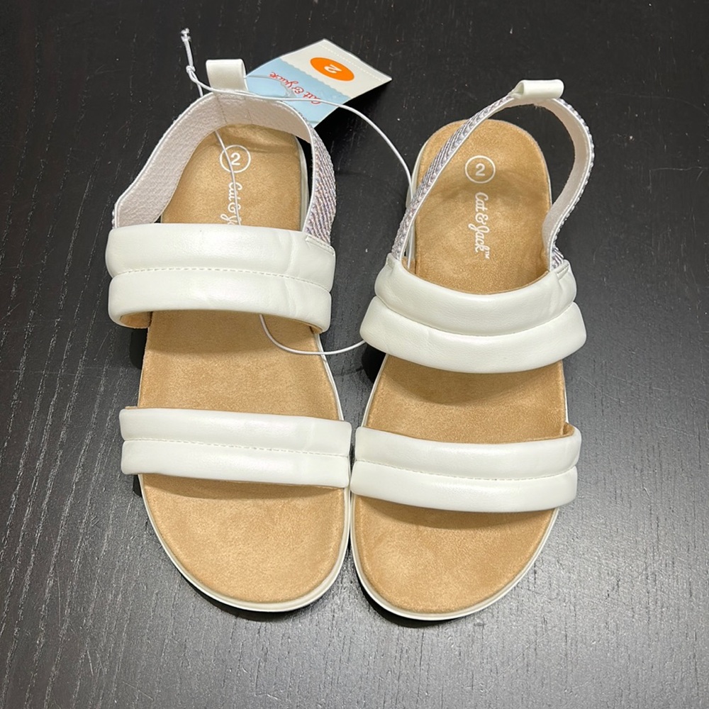 Cat & Jack white girls sandals